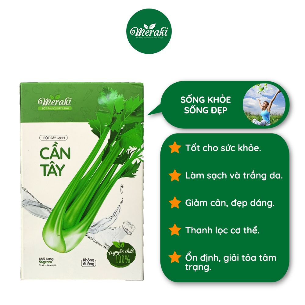 Bột Cần Tây Sấy Lạnh MERAKI Nguyên Chất hộp 56g
