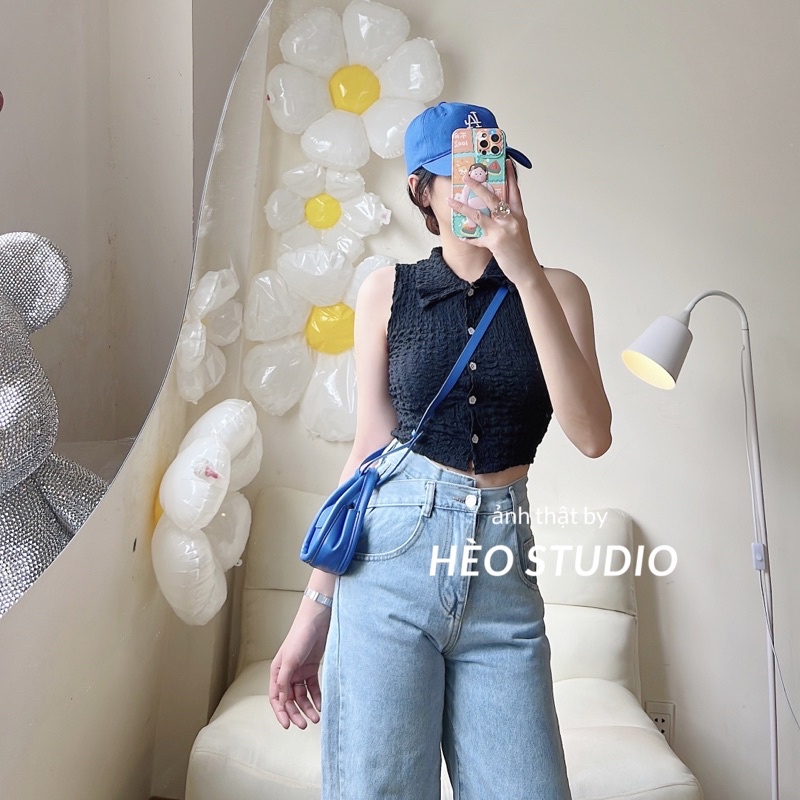 Áo Xốp Sát Nách Cổ Polo Hèo Studio (Ảnh Thật + Video)