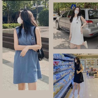Váy đầm hè thun cotton ba lỗ tanktop dáng suông rộng  trẻ trung năng động thể thao đi học đi chơi đơn giản mát mẻ