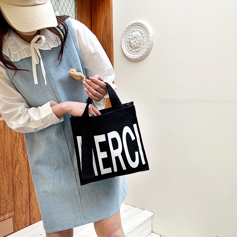 Túi Xách Đeo Vai Vải Bạt Dây Bản Rộng Phong Cách Hàn Quốc Đơn Giản Thời Trang Mới 2022
