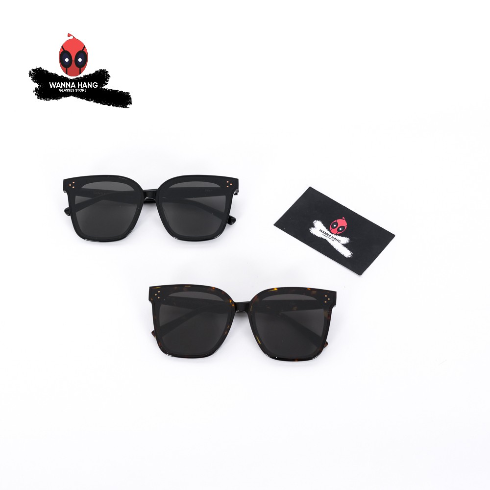 Kính râm thời trang nam nữ mắt vuông đẹp chống tia UV chống chói cao cấp Wanna Hang HER WHGM33