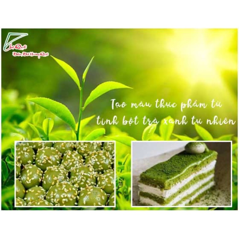 Bột trà xanh nguyên chất Chợ Quê 50g