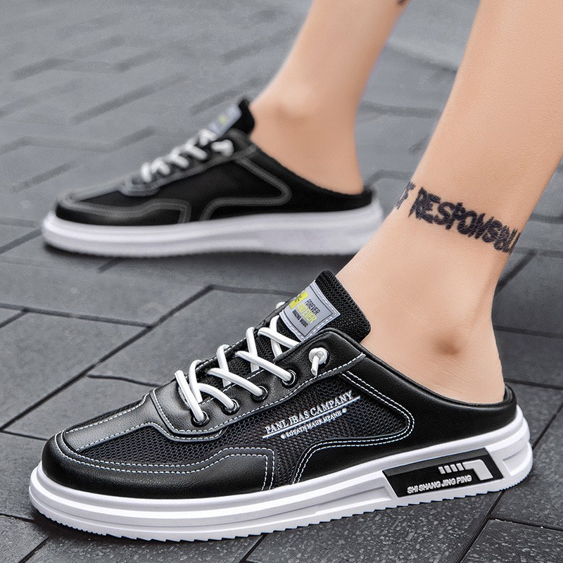 Giày lười phối lưới thoáng khí size 39-44 K60 phong cách cá tính thời trang mùa hè cho nam | BigBuy360 - bigbuy360.vn