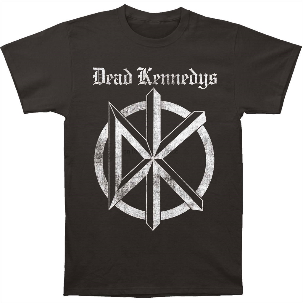 100% Cotton Dead Kennedys Nam Dist. Logo Tiếng Anh Cũ Slim Fit Áo Thun Lớn Coalhipster Cổ Tròn Size 