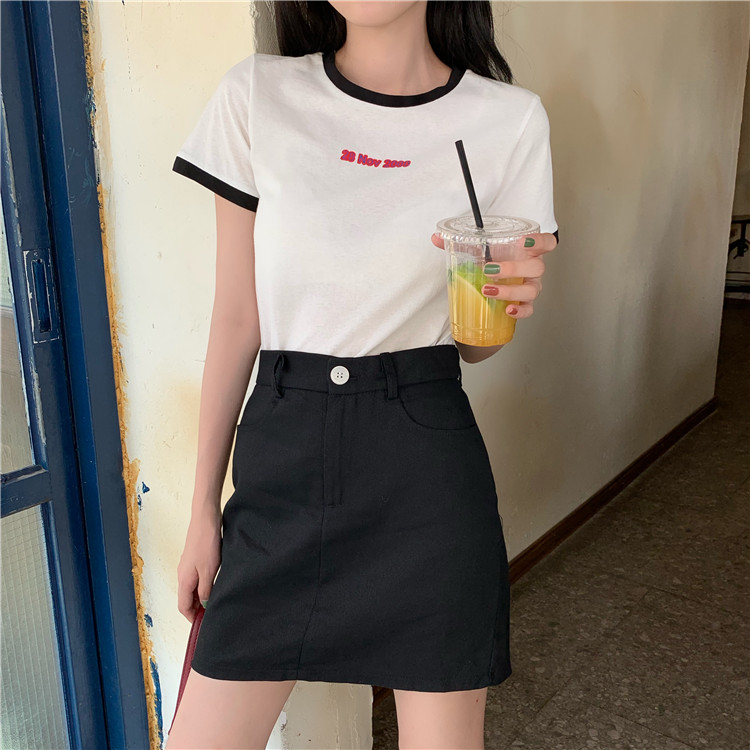 COZOK Váy ngắn lưng cao kiểu dáng hợp thời trang