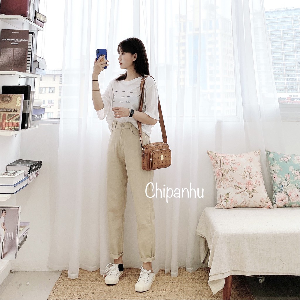 QUẦN BAGGY JEANS BÒ ĐEN TRẮNG QBG5164 | BigBuy360 - bigbuy360.vn