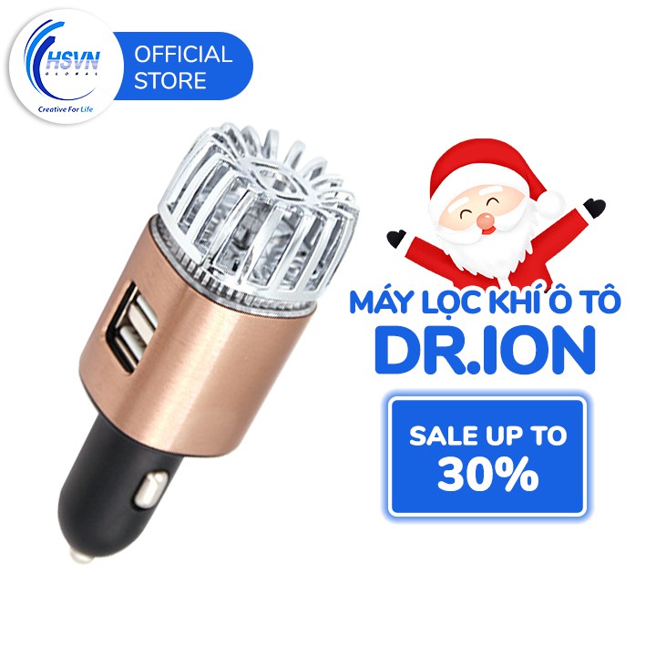 [ NOEL DR.OZONE ] Máy tạo ion âm lọc khí ô tô kiêm cổng sạc điện thoại trên ô tô Dr.Ozone IA-560 [ HSVN GLOBAL ] | BigBuy360 - bigbuy360.vn