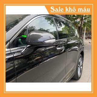 Ốp gương Santafe Hàng loại 1 Carbon Lắp cho đời xe  2019-2020