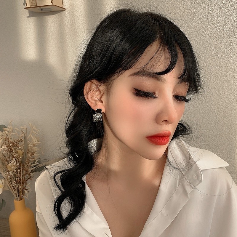 Khuyên tai mạ bạc phong cách thời trang Hàn Quốc cổ điển