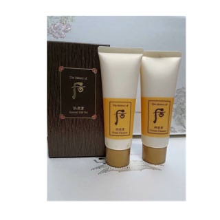 Set sữa rửa mặt và tẩy trang Whoo vàng