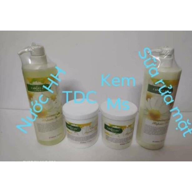 Kem tẩy tế bào chết hoa cúc dạng gel sạch sâu sáng da hũ 500g