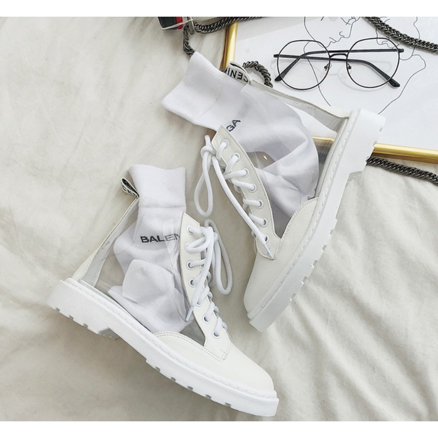( Order ) Boots trong suốt ulzzang Hàn