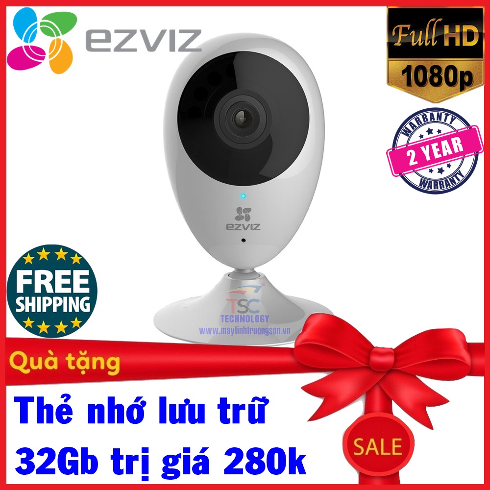 Camera EZVIZ Mini O Plus IP Wifi 2.0M HD 1080P Tặng Kèm Thẻ Nhớ 32Gb