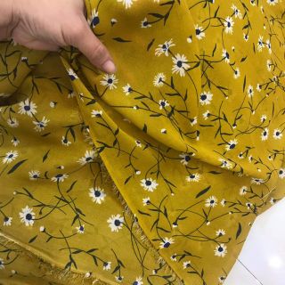 Vải lụa hoa chất mềm đẹp