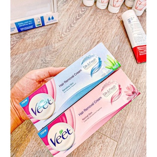 Wax lông triệt lông lách, chân ,bikini [sạch lông100%-Hàng Auth] kem tẩy lông  VEET PHÁP 100ML