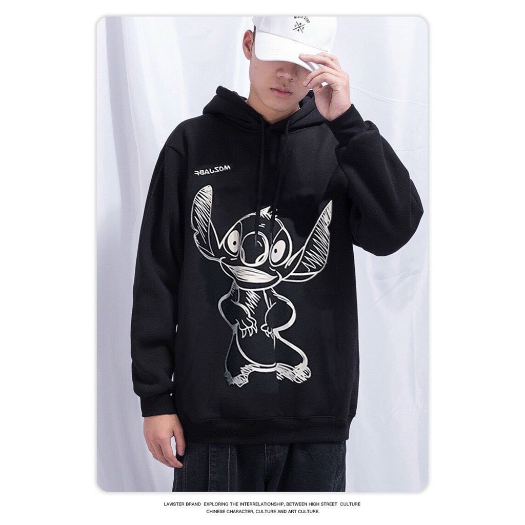 Áo Hoodie In Hình Stick Hot Trend Vải Nỉ