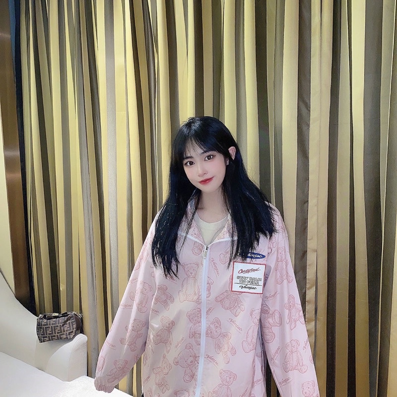 áo khoác gió mỏng hình gấu