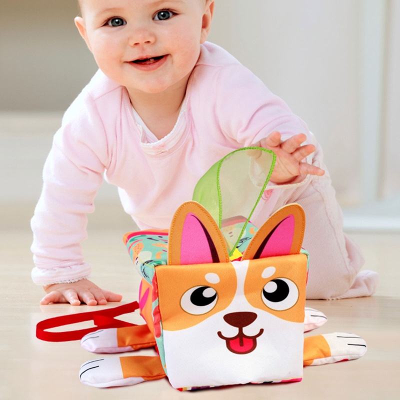 Hộp Đựng Khăn Giấy Bằng Vải Mềm Mại Dành Cho Bé Sơ Sinh