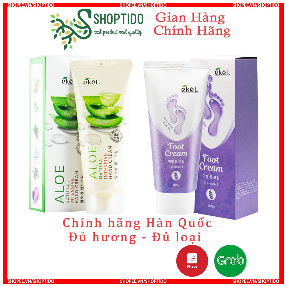 Kem dưỡng da tay - chân EKEL chiết xuất từ thiên nhiên, giữ ẩm làm mềm mịn da hàng chính hãng 100ML NPP Shoptido