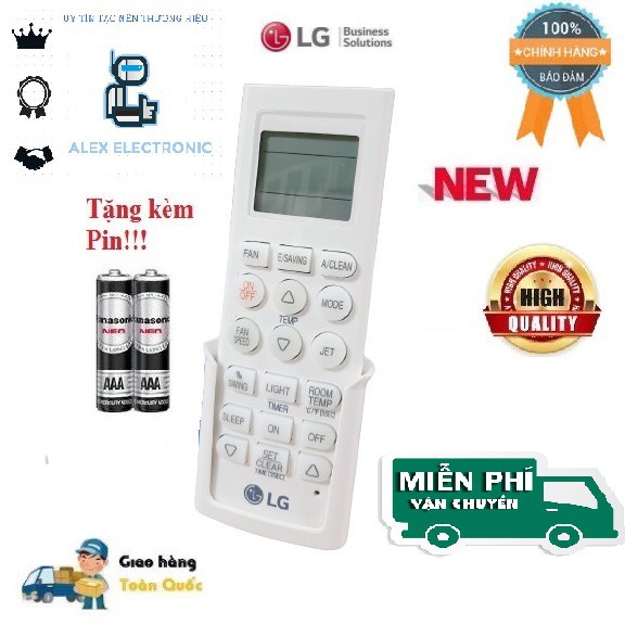 Điều khiển điều hòa LG AKB 73456104- Hàng chính hãng theo máy mới 100% Tặng kèm Pin + Đế treo tường-Điện tử Alex