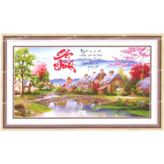 Tranh Thêu Chữ Thập 3D Người Ta Đi Rất Nhiều Nơi Để Đến,Nhưng Chỉ Có Một Nơi Để Quay Về 2507 (KHÁCH TỰ THÊU) KT: 90X50CM