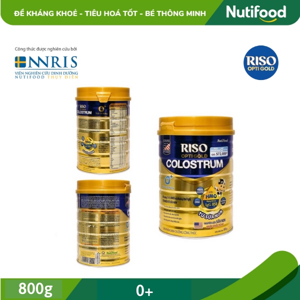 Sữa RISO OPTIGOLD COLOSTRUM SỐ 0+/1+/2+ ⚡NutiFood⚡Lon 800g