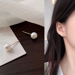 Bông Tai Mạ Bạc 925 Đính Ngọc Trai Nhân Tạo Phong Cách Hàn Quốc