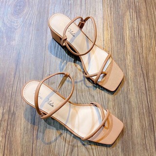 giày sandal cao gót quai ngang
