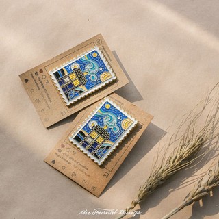 Pin Cài Starry Night