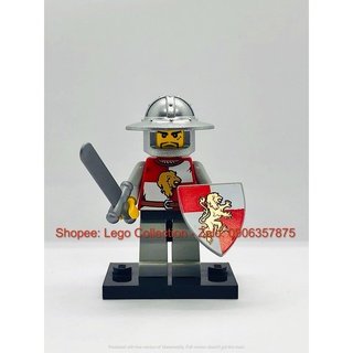 Lego minifigures - đồ chơi xếp hình lego castle minifigures - kingdoms - lion knight- hiệp sĩ sư tử
