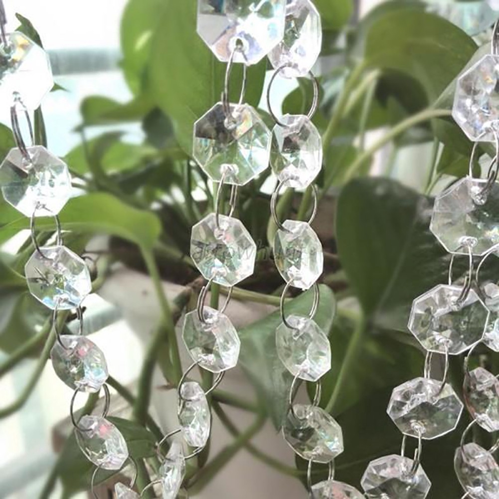 1 Rèm Cửa Chuỗi Hạt Acrylic Trong Suốt 3.3ft L11