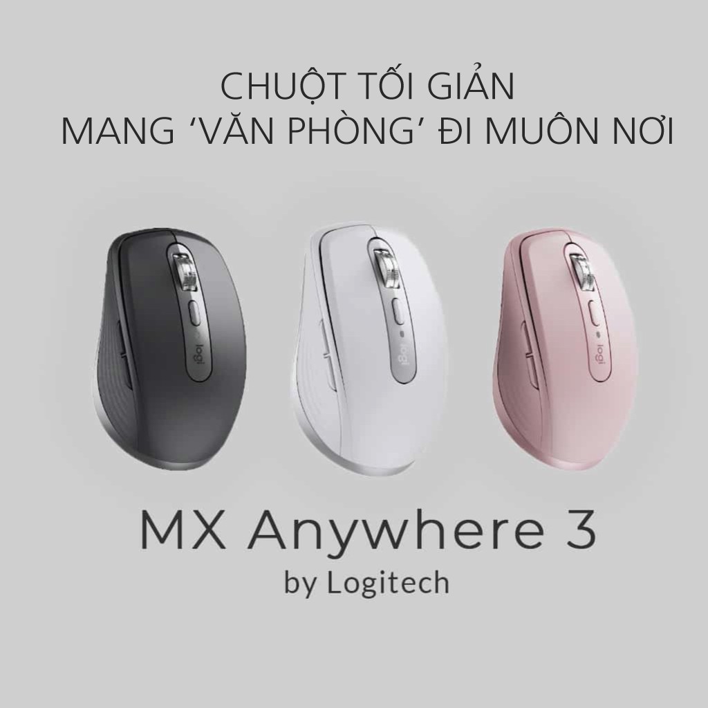 Chuột Không Dây Logitech MX Anywhere 3, MX Anywhere 3 For Mac - Hàng Chính hãng - Bảo Hành 12 Tháng