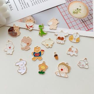 Trang Sức Thủ Công DIY Chất Liệu Handmade Phụ Kiện 2020 Phim Hoạt Hình Hợp Kim Dầu Nhỏ Giọt Gấu Thỏ Mặt Dây Chuyền Hoa Hướng Dương Tự Chế Bông Tai Bông Tai Mặt Dây Chuyền Vòng Cổ Mặt Dây Chuyền Chất Liệu Phần