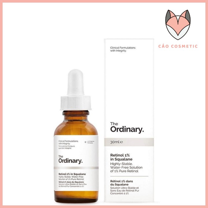 Serum Giảm Mụn, Chống lão hoá, Tinh Chất dưỡng da The Ordinary Retinoid 1%, 30ml