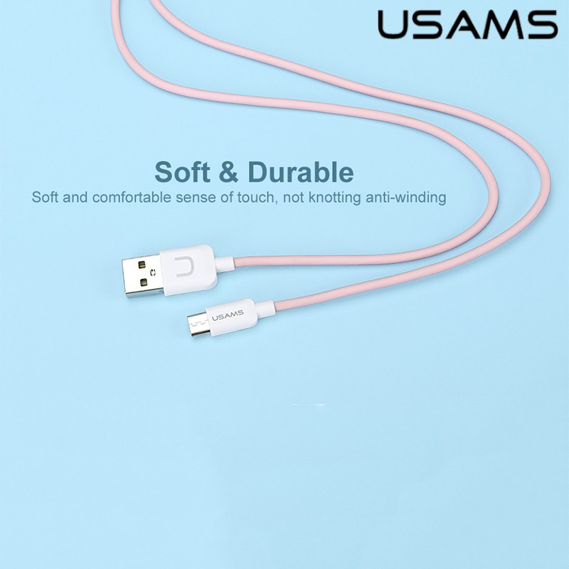 Dây cáp sạc USAMS USB Type C dài 1m tiện lợi dành cho điện thoại