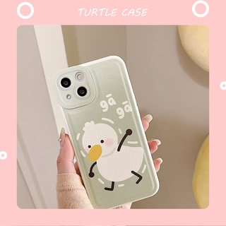 Ốp lưng iphone ốp Điện Thoại Da In Hình Vịt Hoạt Hình Cho iPhone 14 13 12 11 PROMAX XS XR XSMAX SE2020 6 7 8PLUS