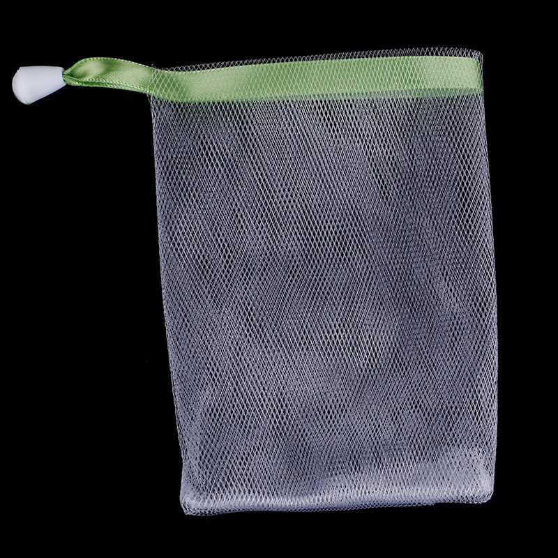 [springeven] Túi Lưới Đựng Xà Phòng Tẩy Tế Bào Chết Cỡ Nhỏ Bằng Nylon Có Dây Rút