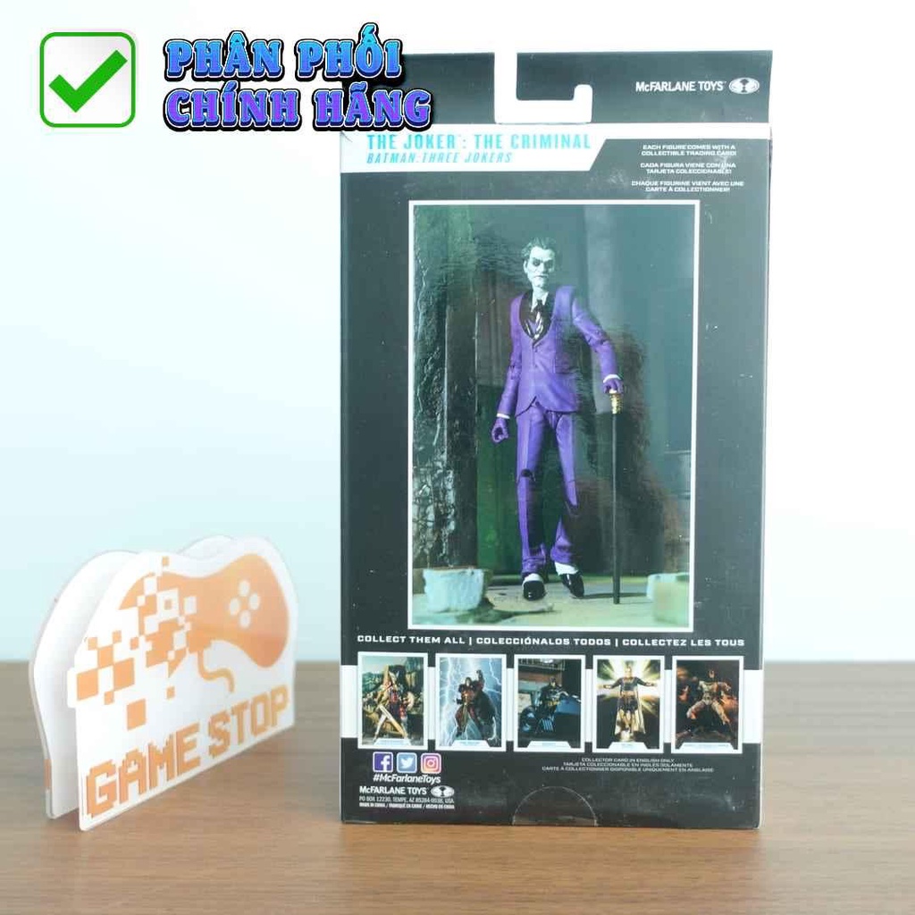 Mô hình the joker the criminal dòng dc multiverse batman three jokers nhựa PVC 18cm Gamestop.vn DCMF40