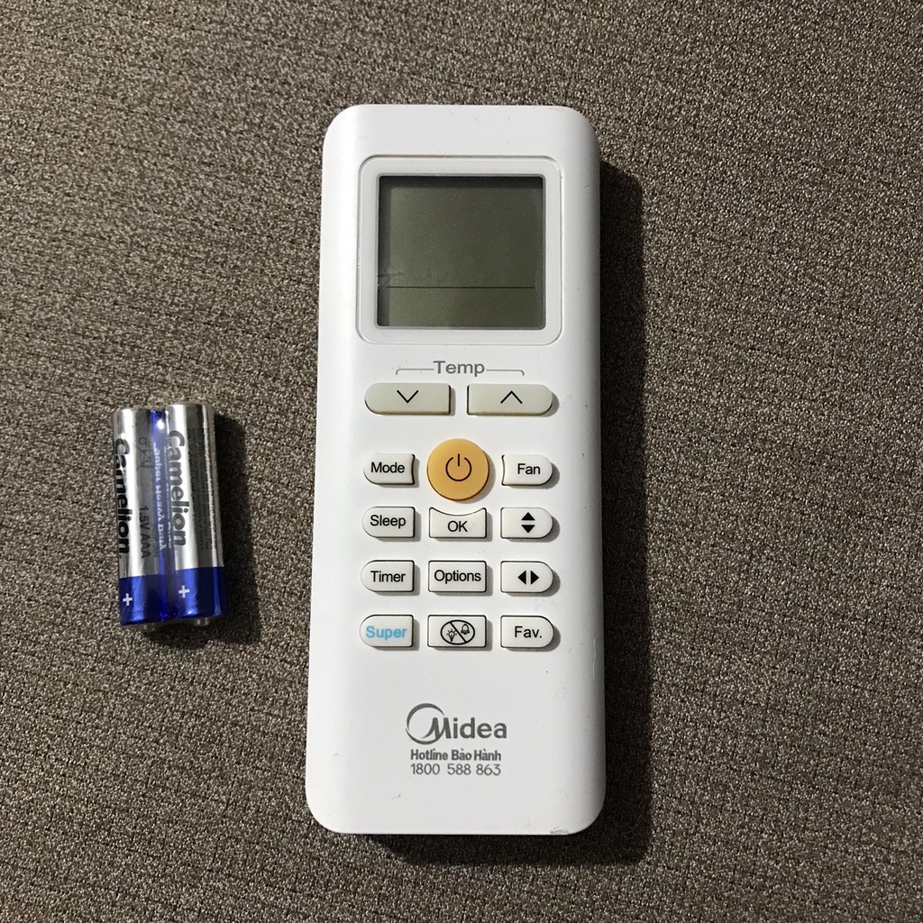 remote điều khiển điều hòa máy lạnh midea dòng MSMA3_CRN1 hàng zin theo máy