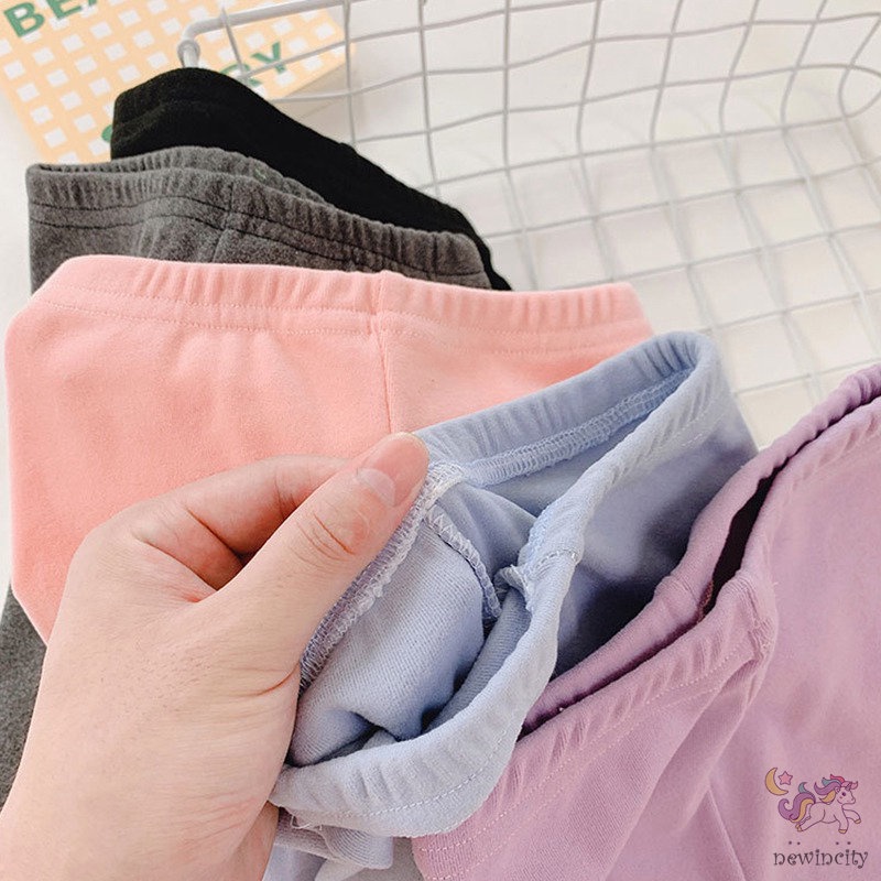 Quần Legging Lưng Cao In Họa Tiết Hoạt Hình Phong Cách Hàn Quốc Cho Bé Gái