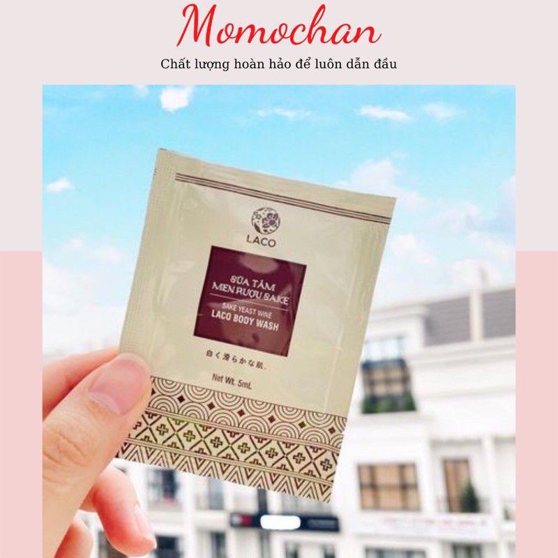 Gói test sữa tắm men rượu sake (Laco)