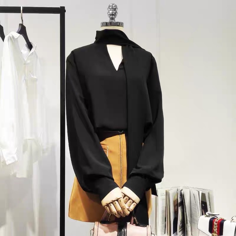 Áo sơ mi tay dài ALENA Fashion áo sơ mi nữ tay bồng sơ mi thiết kế lụa Hàn công sở phong cách tiểu thư sang chảnh SM003