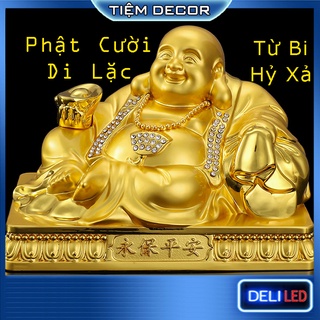 Tượng Phật Di Lặc Mạ Vàng Cao Cấp Nụ Cười Từ Bi Hỷ Xả