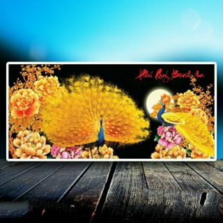 Tranh đính đá phú quý bình an lv180