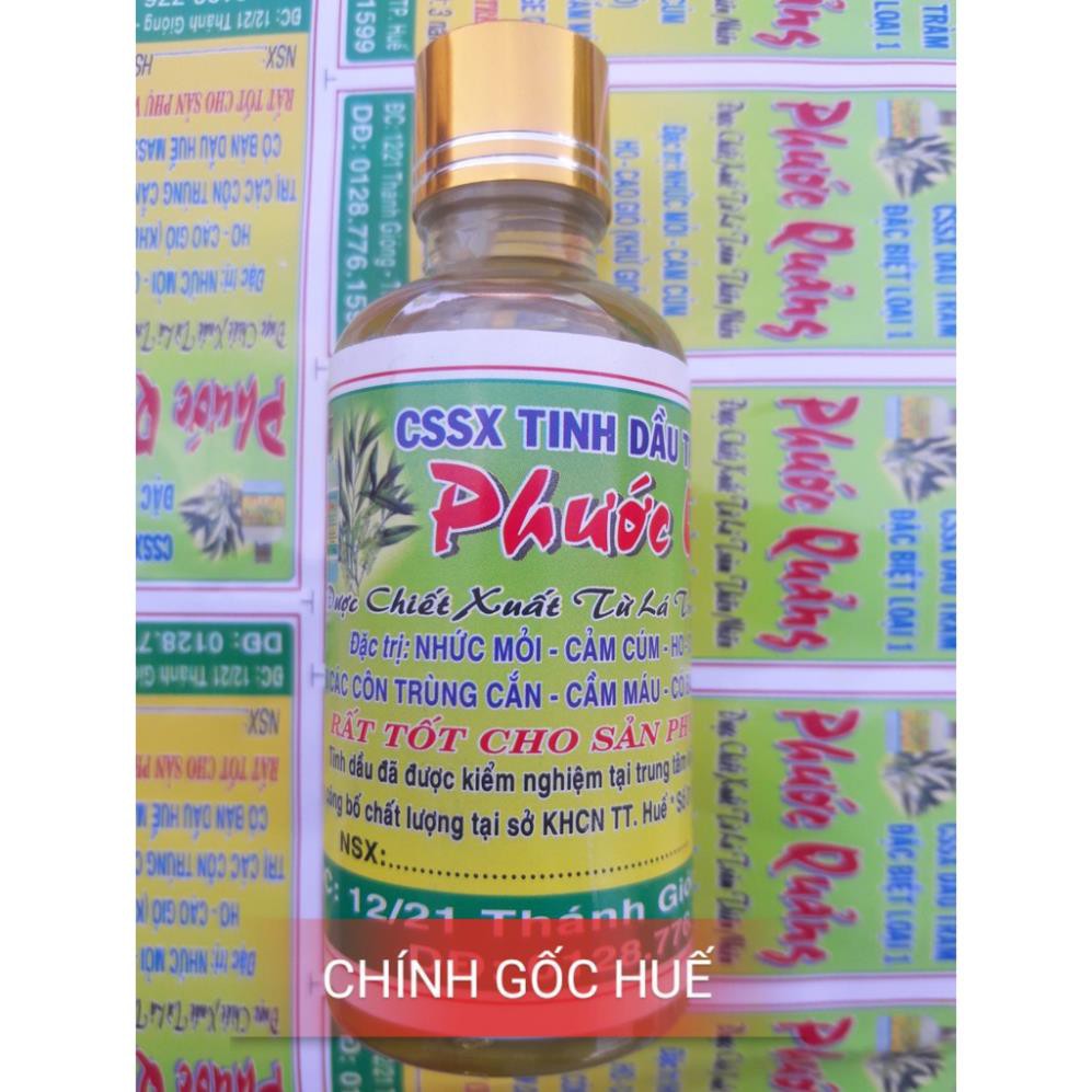 Tinh dầu tràm Huế loại đặc biệt nguyên chất 50ml Phước Quảng cho trẻ sơ sinh