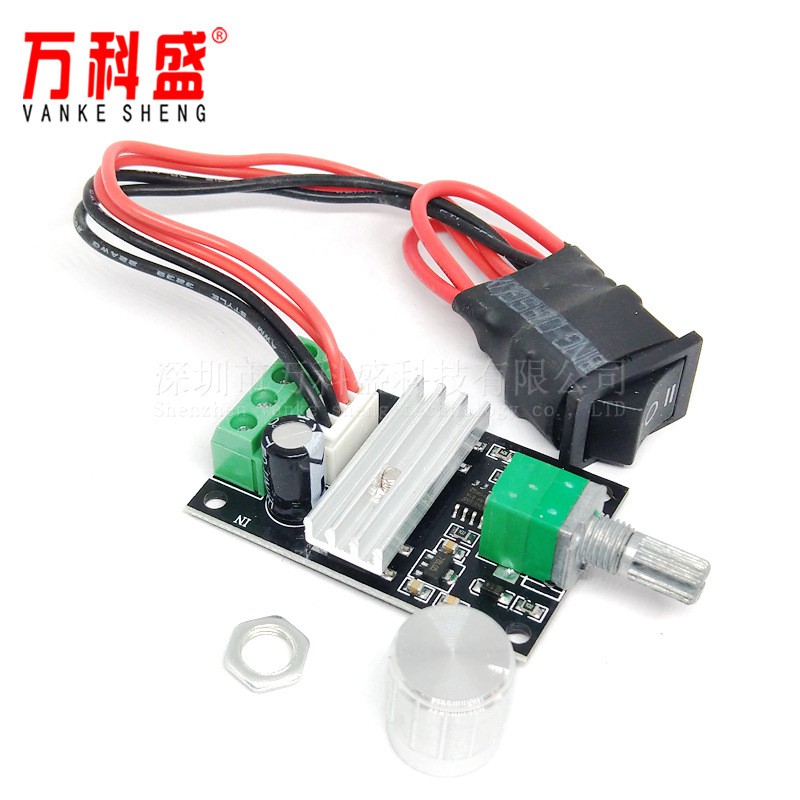 Bộ điều khiển tốc độ động cơ PWM DC 6V12V24V Công tắc tốc độ 3 chiều dương và âm với chức năng đảo chiều