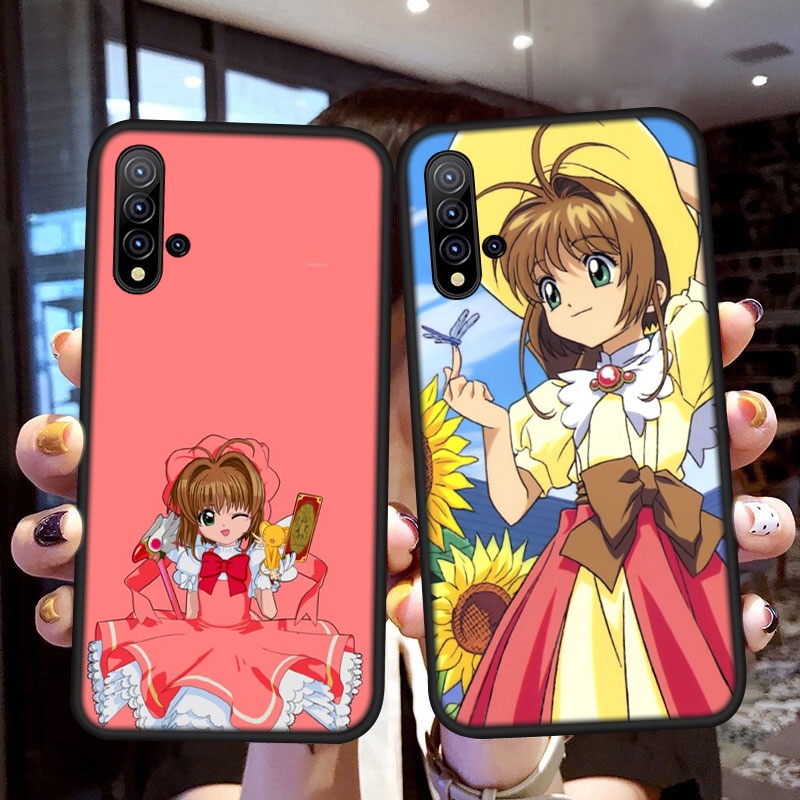 Ốp điện thoại silicon dẻo họa tiết hoạt hình thủ lĩnh thẻ bài Sakura cho XIAOMI REDMI NOTE 8 10 PRO MAX 8T K40 K30 SFI22