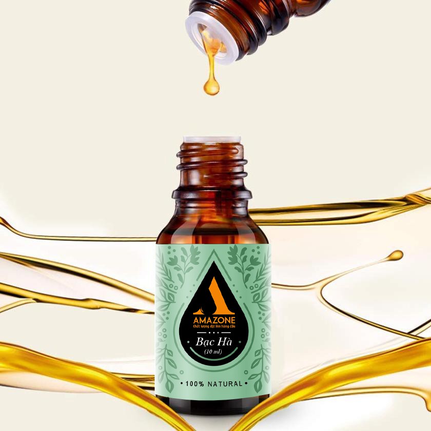 Tinh dầu bạc hà Amazone 10ml - Nhập khẩu Ấn độ - Hương thơm khử mùi + diệt khuẩn hiệu quả