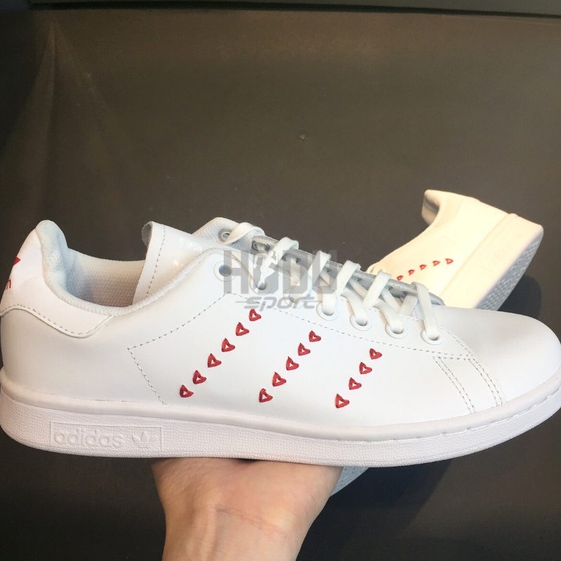 Giày thể thao Adidas chính hãng Stan smith J "Valentines" EG6495 - Sneaker màu trắng - HODU Sport