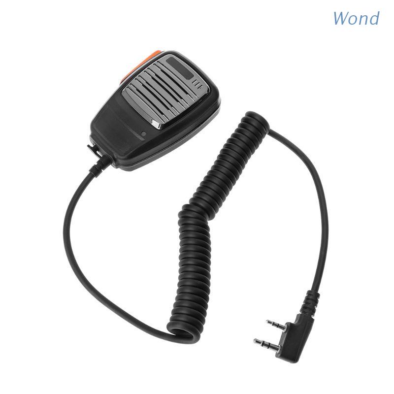 Micro cầm tay 2 Pin PTT cho máy bộ đàm Baofeng Kenwood TYT